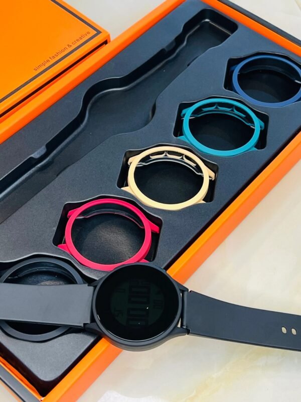 TOMI 5-in-1 Sports Digital Watch – Multi-Color Dial Covers, LED Light & Stopwatch - Image 2