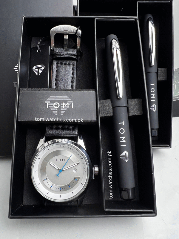 TOMI T-099 Men's Watch with Pen Gift Set | The Tomi Watches - Image 12