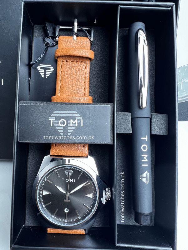 TOMI T-041 Business Watch with Pen Gift Set | The Tomi Watches - Image 21