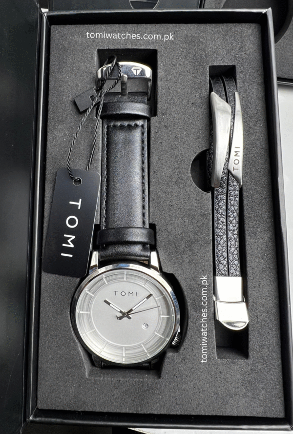TOMI T-101 Stylish Watch & Bracelet Set for Men | The Tomi Watches - Image 10