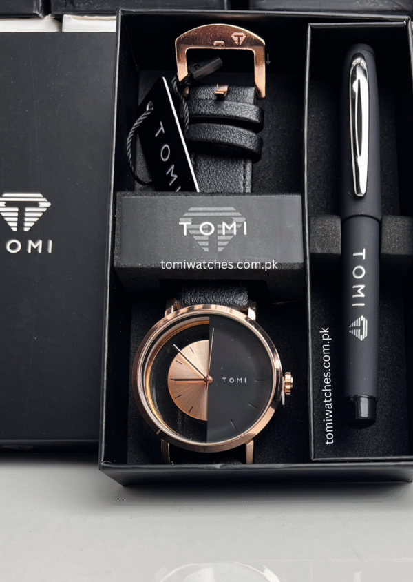 TOMI T-080 Unisex Watch with Pen Gift Set | The Tomi Watches - Image 8