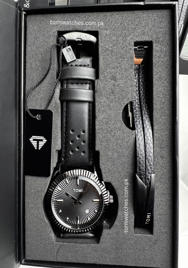 TOMI T-098 Stylish Men's Watch & Bracelet Gift Set | The Tomi Watches - Image 11