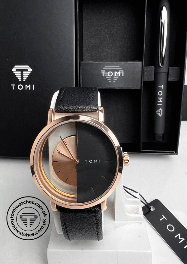 TOMI T-080 Unisex Watch with Pen Gift Set | The Tomi Watches - Image 2