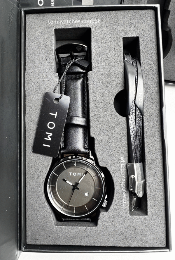 TOMI T-101 Stylish Watch & Bracelet Set for Men | The Tomi Watches - Image 11