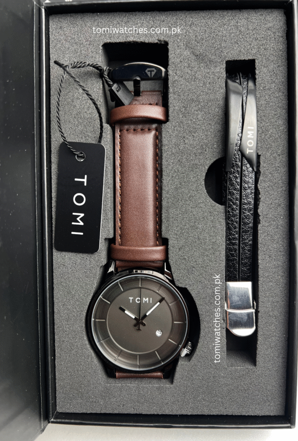 TOMI T-101 Stylish Watch & Bracelet Set for Men | The Tomi Watches - Image 13