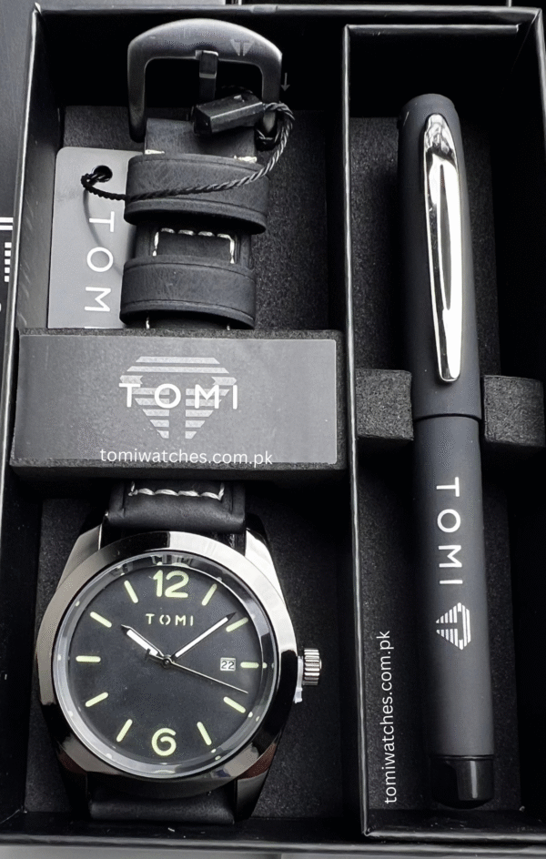 TOMI T-095 Men's Watch with Pen Gift Set | The Tomi Watches - Image 12