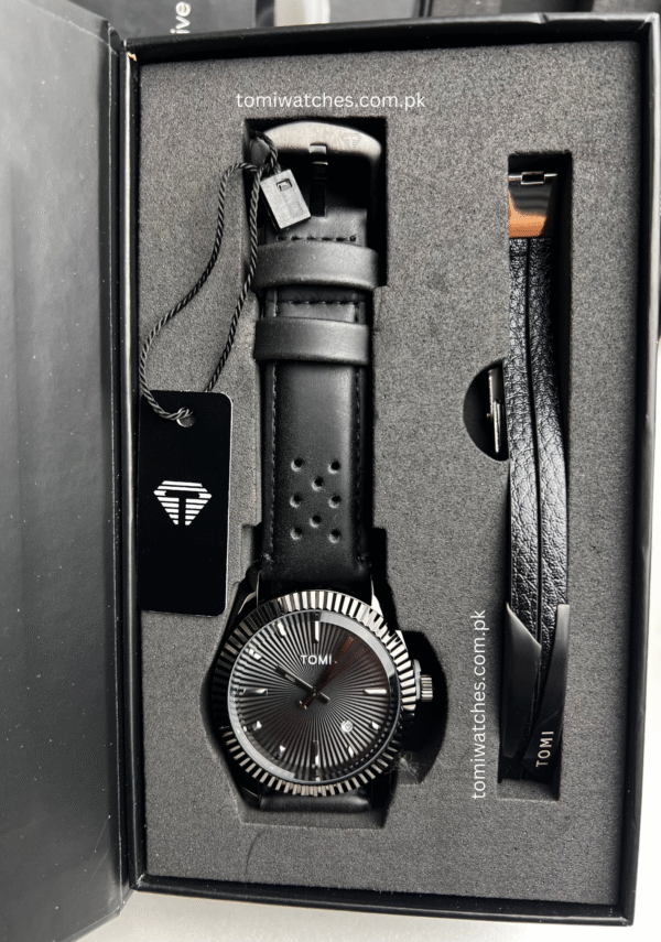 TOMI T-098 Stylish Men's Watch & Bracelet Gift Set | The Tomi Watches - Image 15