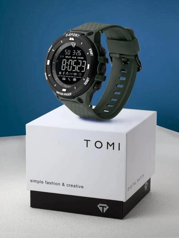 TOMI T-214 Digital Sports Watch – Waterproof, Shock-Resistant, LED Display for Men - Image 13