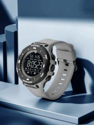 TOMI T-214 Digital Sports Watch – Waterproof, Shock-Resistant, LED Display for Men