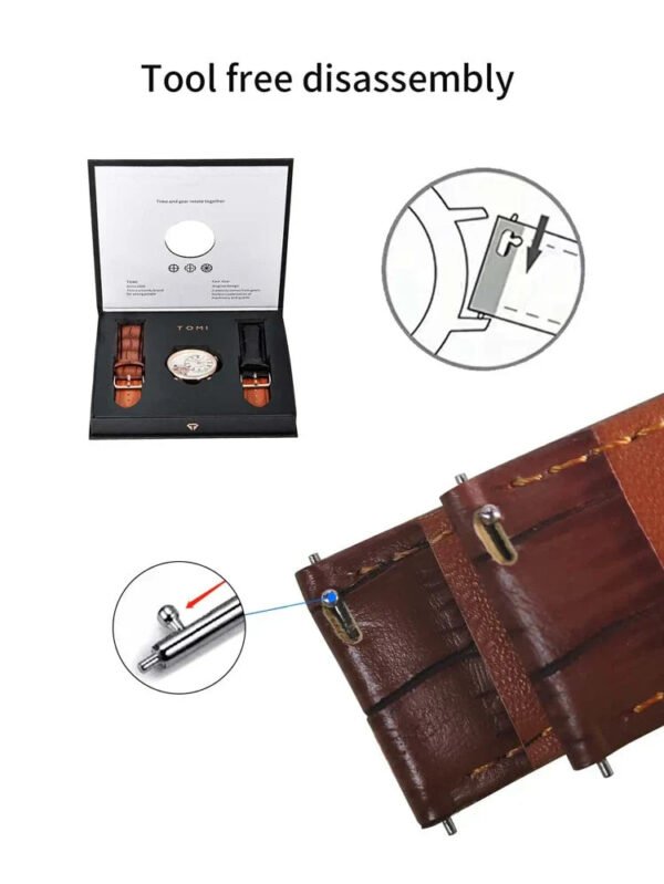 TOMI Face Gear Dual Strap Watch T-103 | The Tomi Watches - Image 15