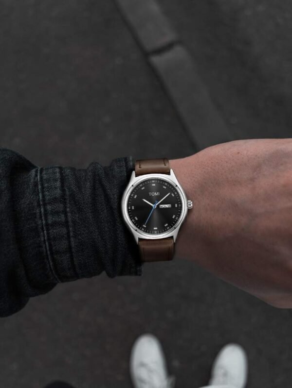 TOMI Men's Watch Quartz Leather Straps T-030 | The Tomi Watches - Image 12