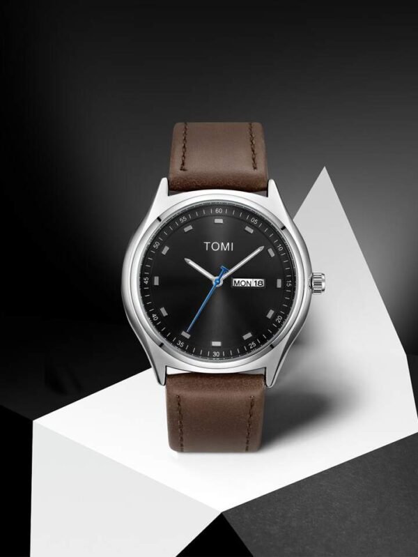 TOMI Men's Watch Quartz Leather Straps T-030 | The Tomi Watches - Image 16