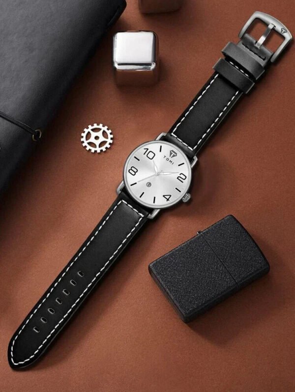 TOMI Men Wrist Watch Quartz Date T-035 | The Tomi Watches - Image 8