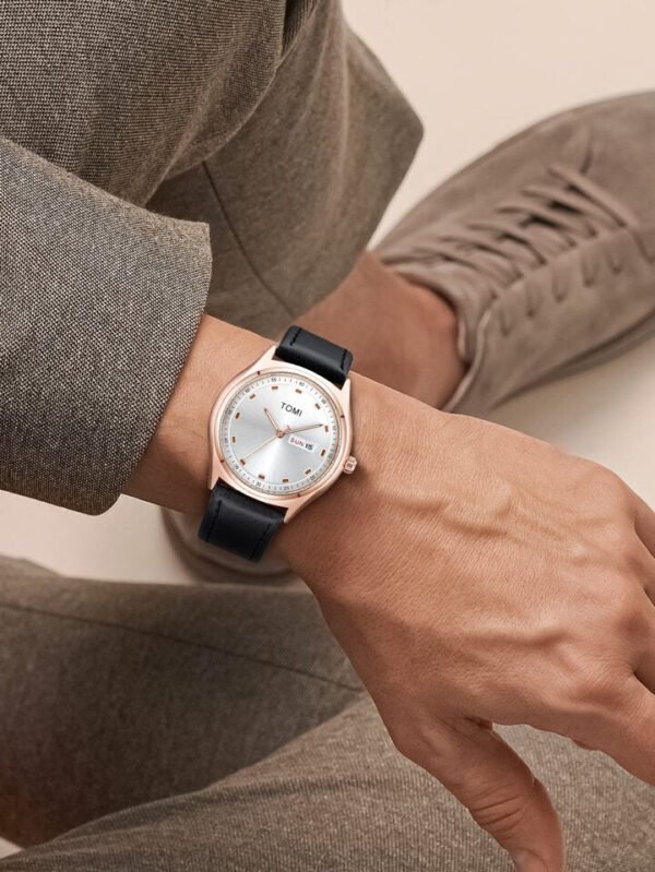 TOMI Men's Watch Quartz Leather Straps T-030 | The Tomi Watches - Image 17