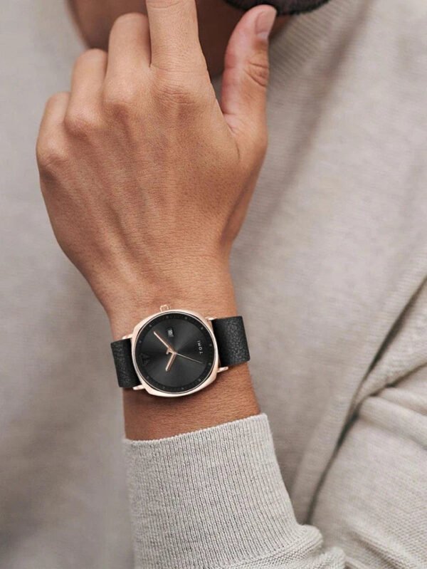 TOMI Men's Watch Leather Strap T-044 | The Tomi Watches - Image 2