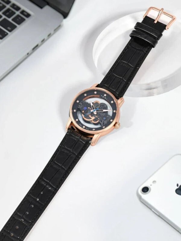 TOMI Skelton Face Gear Dual Strap Luxury T-102 | The Tomi Watches - Image 11