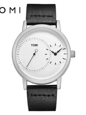 T-087 Black White Vintage Classic Unisex Watch - Tomi Watches