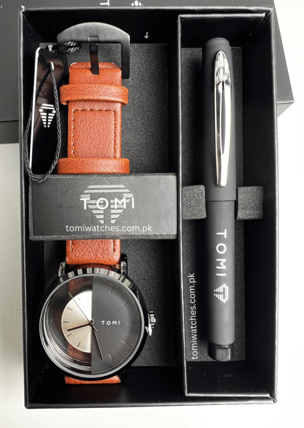 TOMI T-080 Unisex Watch with Pen Gift Set | The Tomi Watches - Image 13