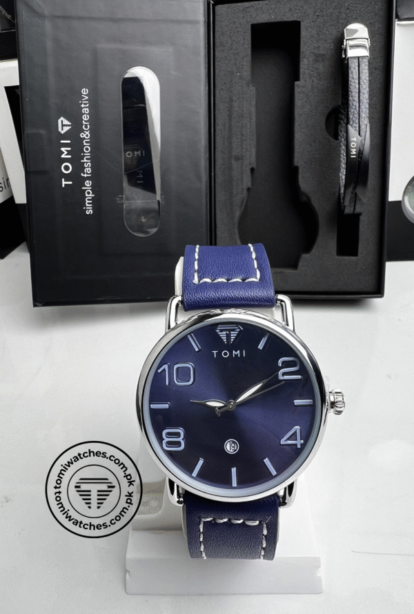 TOMI T-035 Men's Luxury Watch & Bracelet Gift Set | The Tomi Watches - Image 2