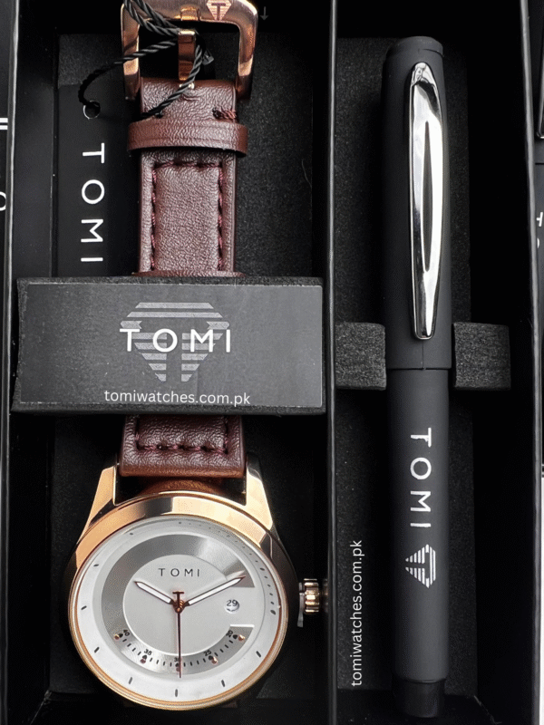 TOMI T-099 Men's Watch with Pen Gift Set | The Tomi Watches - Image 14