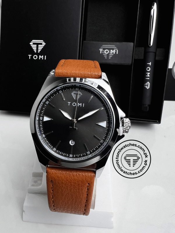 TOMI T-041 Business Watch with Pen Gift Set | The Tomi Watches - Image 2