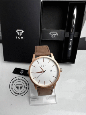 TOMI T-071 Men Watch Date with Pen Gift Set | The Tomi Watches