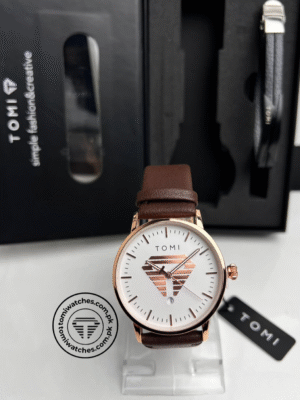 TOMI T-042 Stylish Men's Watch & Bracelet Gift Set | The Tomi Watches
