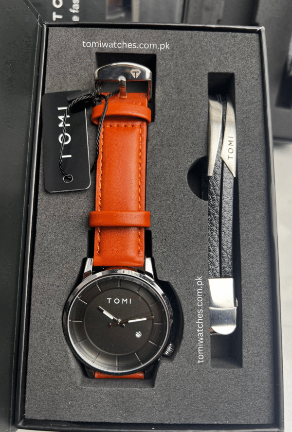 TOMI T-101 Stylish Watch & Bracelet Set for Men | The Tomi Watches - Image 14