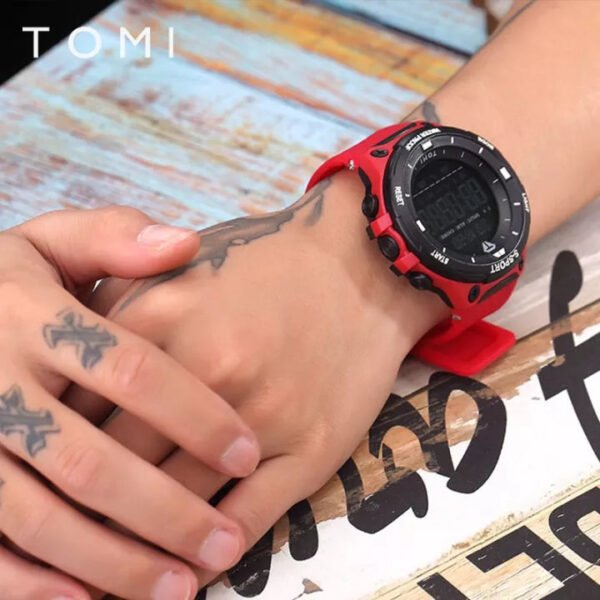 TOMI T-214 Digital Sports Watch – Waterproof, Shock-Resistant, LED Display for Men - Image 16