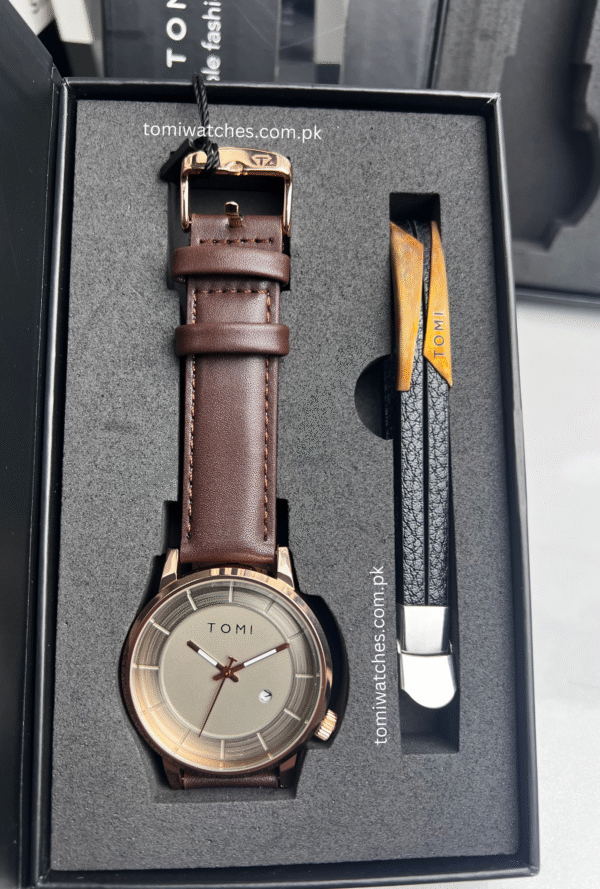 TOMI T-101 Stylish Watch & Bracelet Set for Men | The Tomi Watches - Image 15