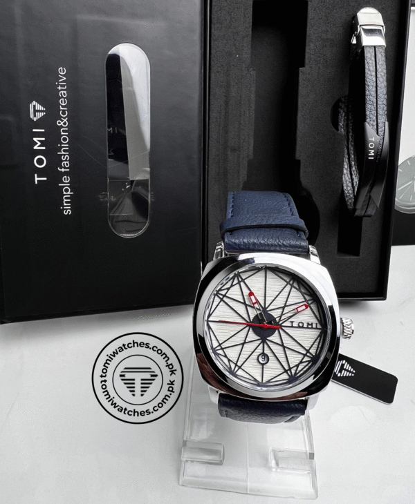 TOMI T-112 Stylish Men's Watch with Bracelet Gift Set | The Tomi Watches - Image 2