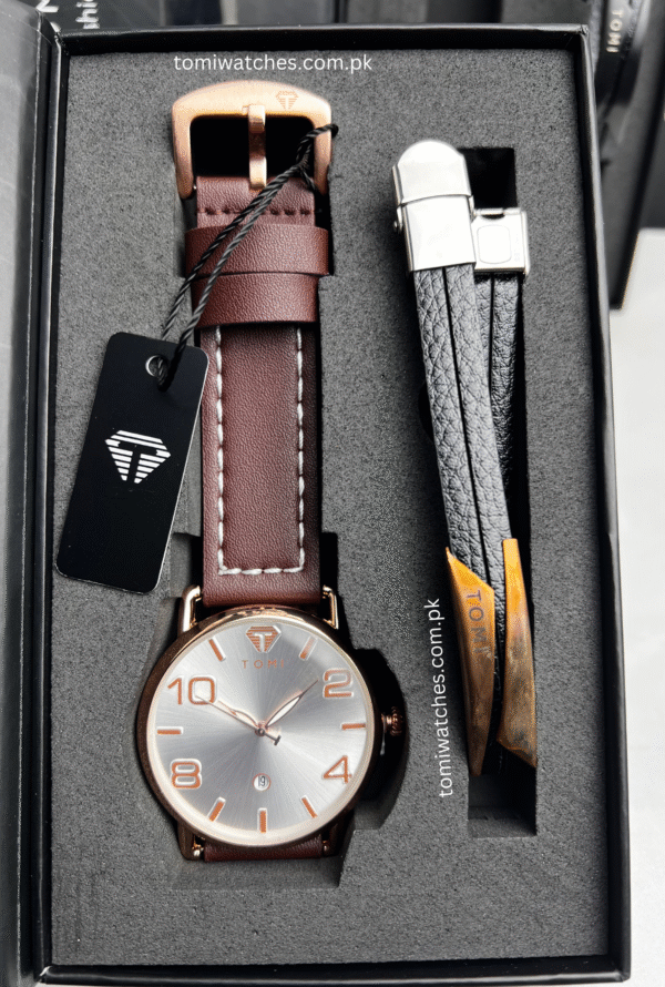 TOMI T-035 Men's Luxury Watch & Bracelet Gift Set | The Tomi Watches - Image 19