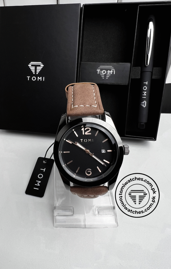 TOMI T-095 Men's Watch with Pen Gift Set | The Tomi Watches - Image 5