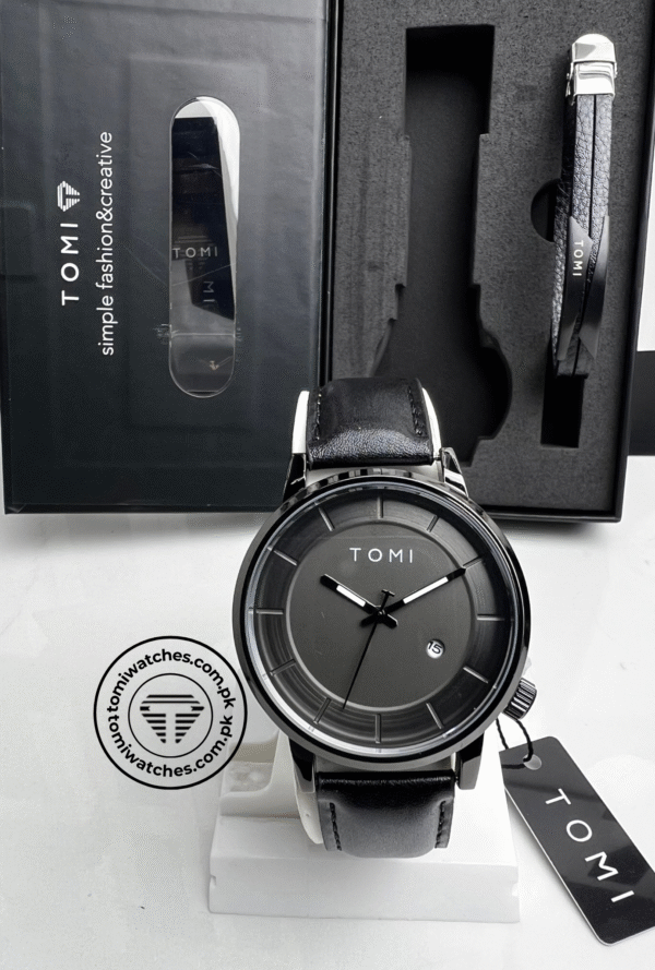 TOMI T-101 Stylish Watch & Bracelet Set for Men | The Tomi Watches - Image 6
