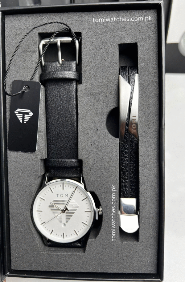 TOMI T-042 Stylish Men's Watch & Bracelet Gift Set | The Tomi Watches - Image 12