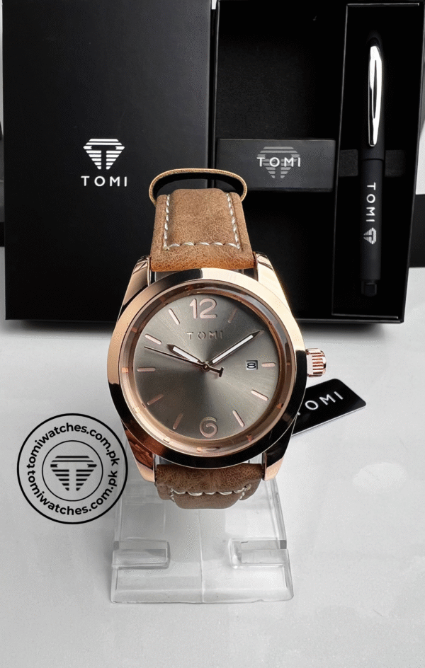 TOMI T-095 Men's Watch with Pen Gift Set | The Tomi Watches - Image 3