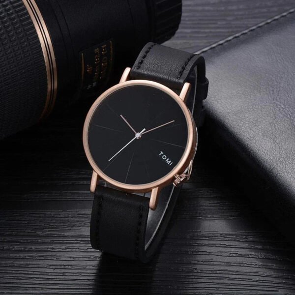 TOMI T-082 Quartz Slim Round Dial Watch | The Tomi Watches - Image 4