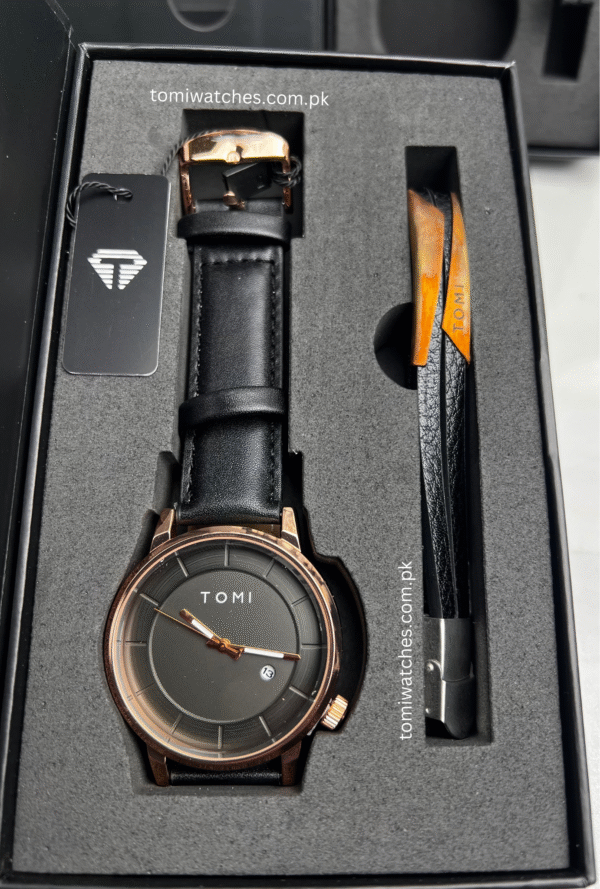 TOMI T-101 Stylish Watch & Bracelet Set for Men | The Tomi Watches - Image 12