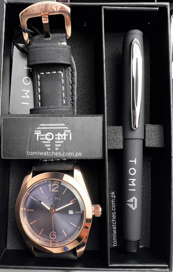 TOMI T-095 Men's Watch with Pen Gift Set | The Tomi Watches - Image 14