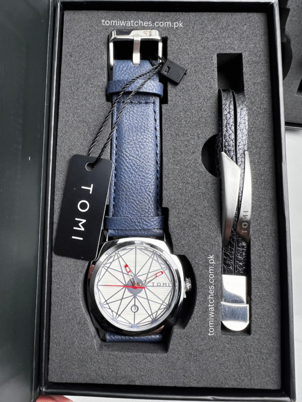 TOMI T-112 Stylish Men's Watch with Bracelet Gift Set | The Tomi Watches - Image 13