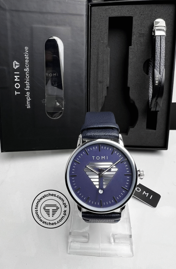 TOMI T-042 Stylish Men's Watch & Bracelet Gift Set | The Tomi Watches - Image 5