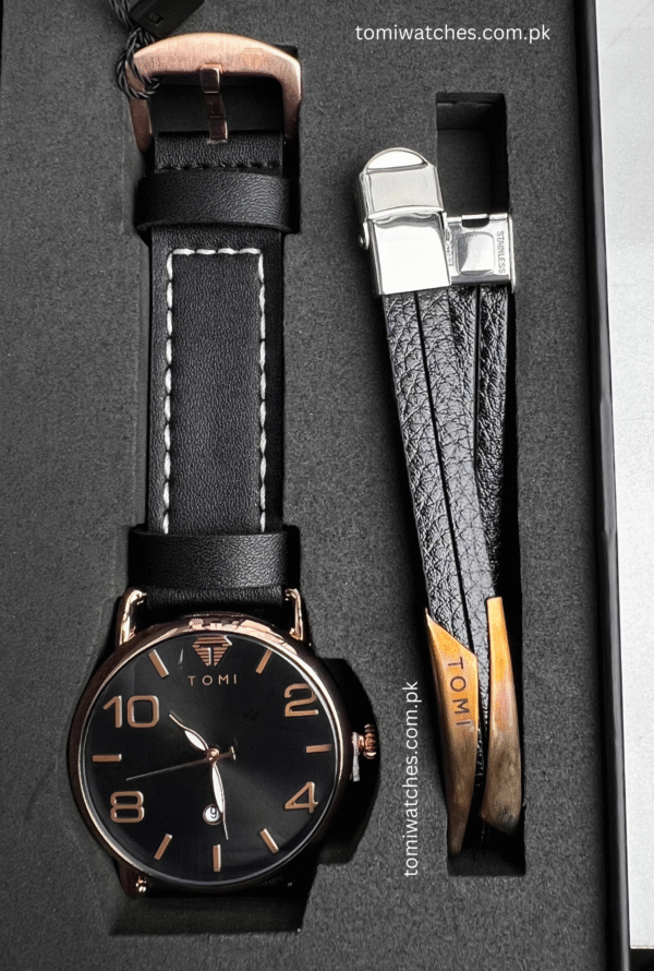 TOMI T-035 Men's Luxury Watch & Bracelet Gift Set | The Tomi Watches - Image 17