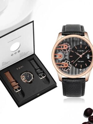 TOMI Face Gear Dual Strap Luxury T-106 | The Tomi Watches