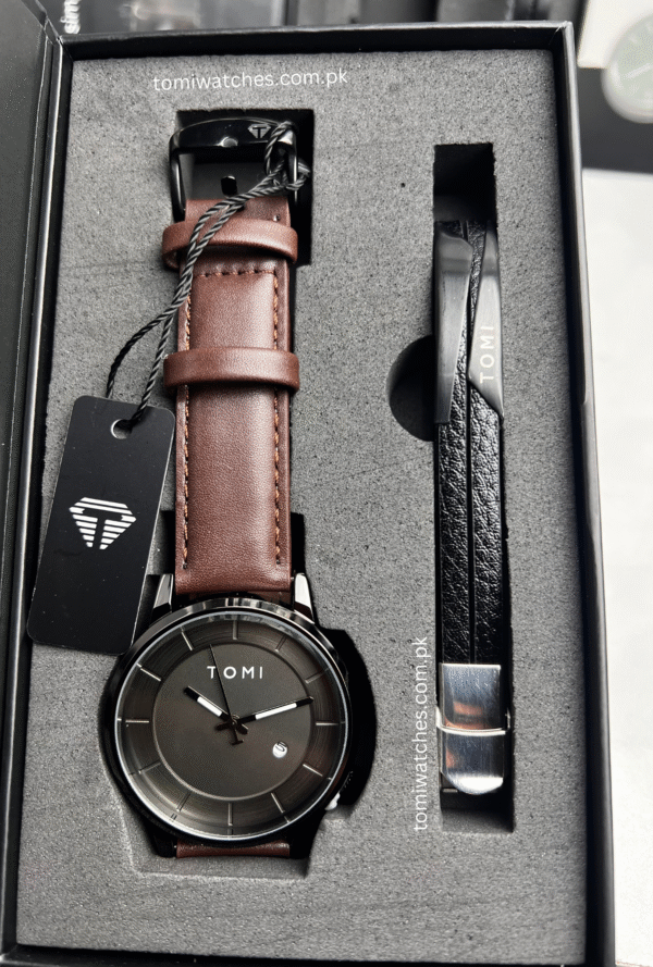 TOMI T-101 Stylish Watch & Bracelet Set for Men | The Tomi Watches - Image 16