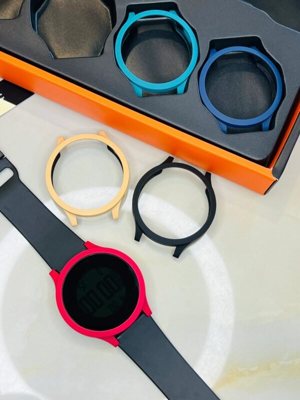 TOMI 5-in-1 Sports Digital Watch – Multi-Color Dial Covers, LED Light & Stopwatch - Image 4
