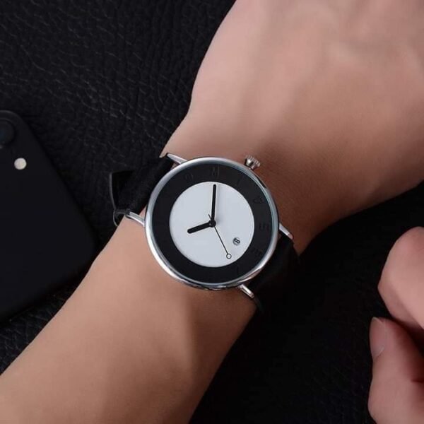 TOMI T-085 Couple Watch – Stylish & Elegant Leather Strap Timepiece for Men & Women - Image 8