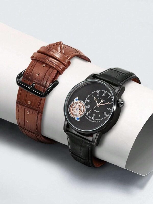 TOMI T-103 Face Gear Dual Strap Watch - Tomi Watches