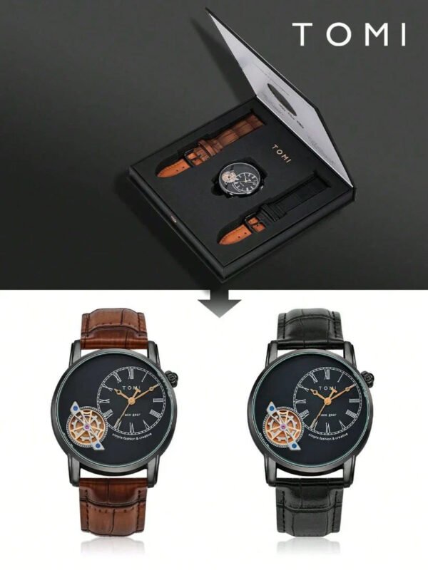 TOMI Face Gear Dual Strap Watch T-103 | The Tomi Watches - Image 20