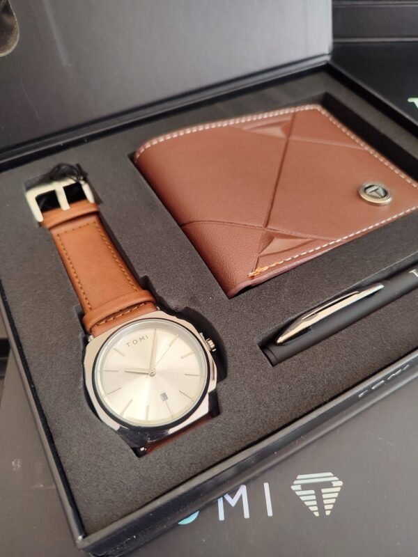 TOMI T-084 3PCS  Gift Box Set with Watch, Wallet & Pen | The Tomi Watches - Image 5