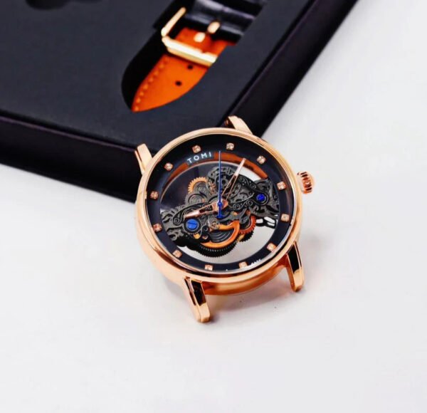 TOMI Skelton Face Gear Dual Strap Luxury T-102 | The Tomi Watches - Image 3